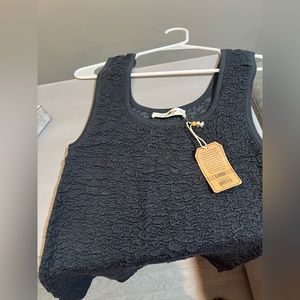 Natural Life Tank Top in Charcoal Gray
